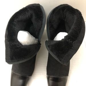Suede Fur lined Sock Boots / Booties